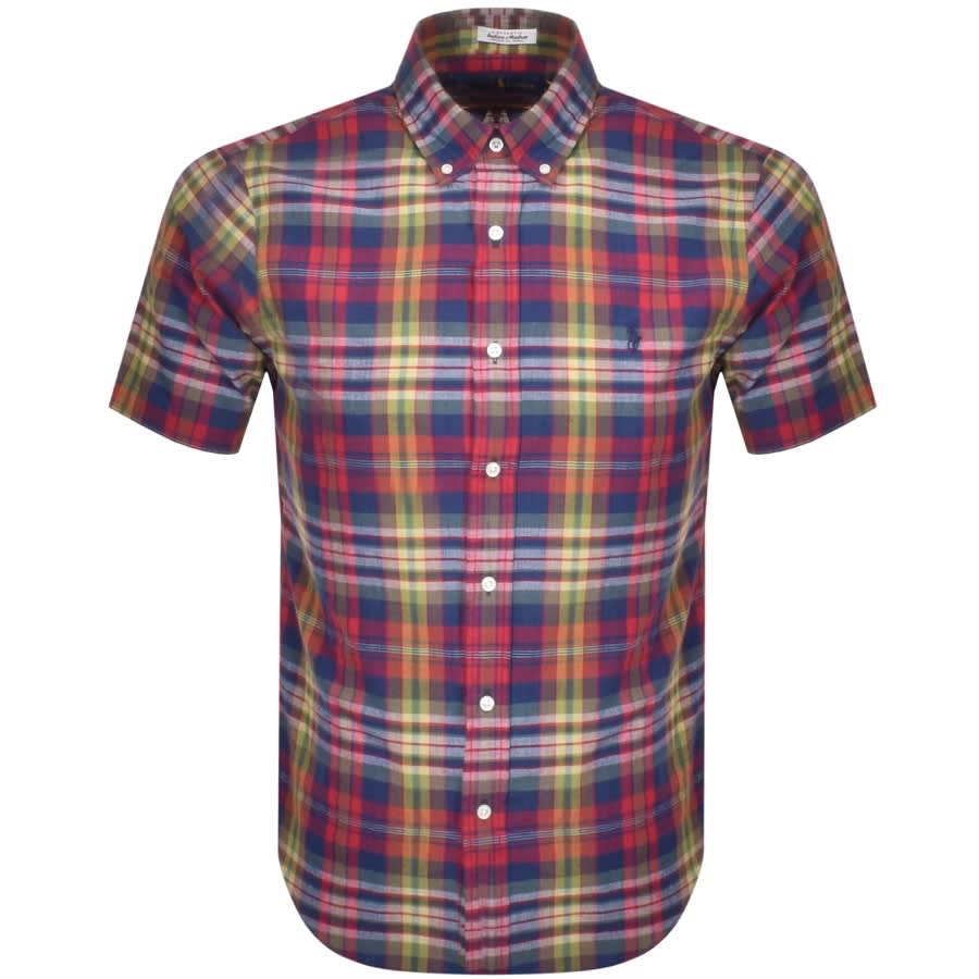 Alternative Image for ProductRalph Lauren Checked Short Sleeved Shirt Red1